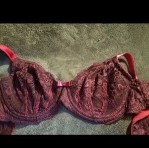 Adore me sexy red unlined bra.